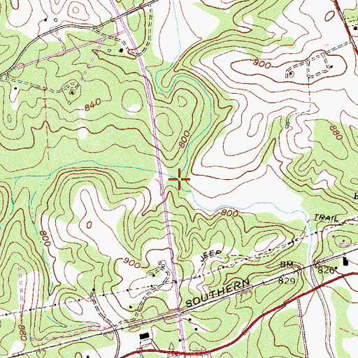 Topographic Map of Colonels Fork Creek, SC