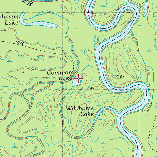Topographic Map of Common Lake, SC