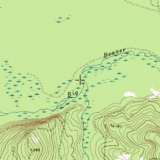 Topographic Map of Congaree Spring Branch, SC
