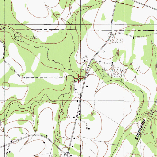 Topographic Map of Conrad Creek, SC