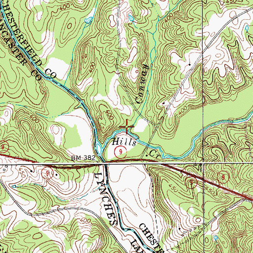 Topographic Map of Conway Branch, SC