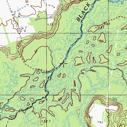 Topographic Map of Conyer Lake, SC