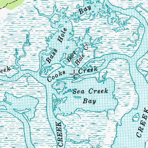 Topographic Map of Cooks Creek, SC