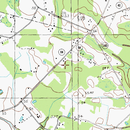 Topographic Map of Cooper School, SC