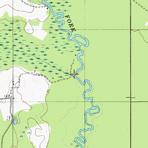 Topographic Map of Cooper Swamp, SC