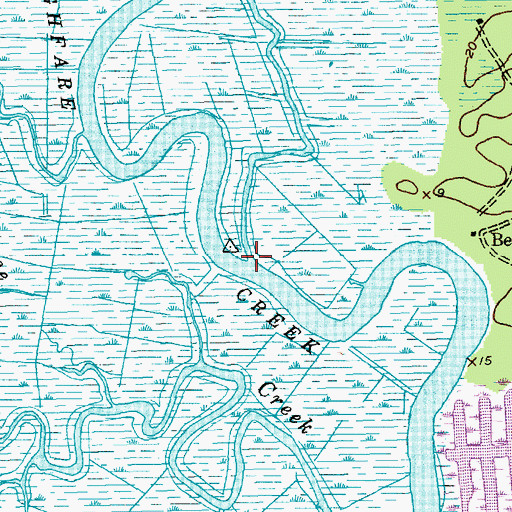 Topographic Map of Cooter Creek, SC