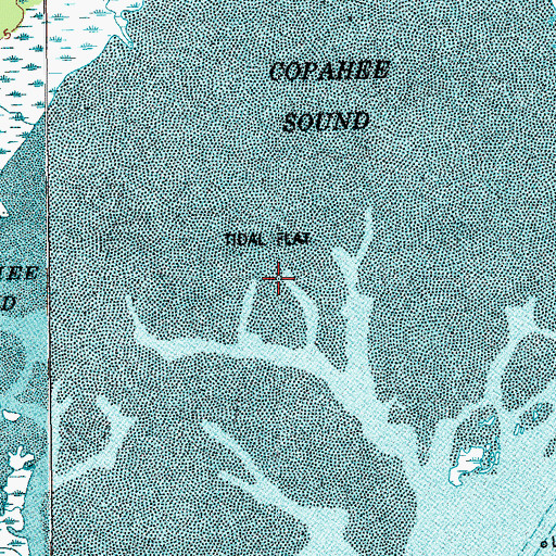 Topographic Map of Copahee Sound, SC
