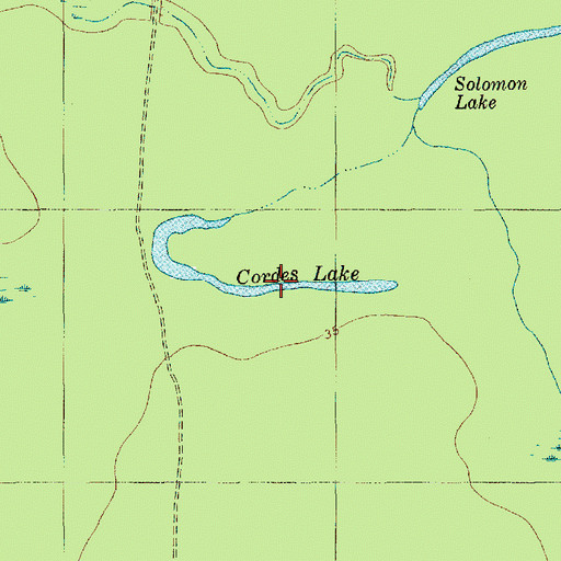 Topographic Map of Cordes Lake, SC