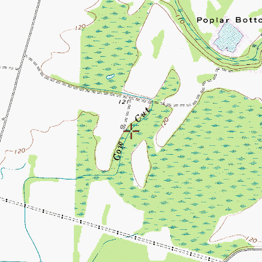 Topographic Map of Cow Cut, SC