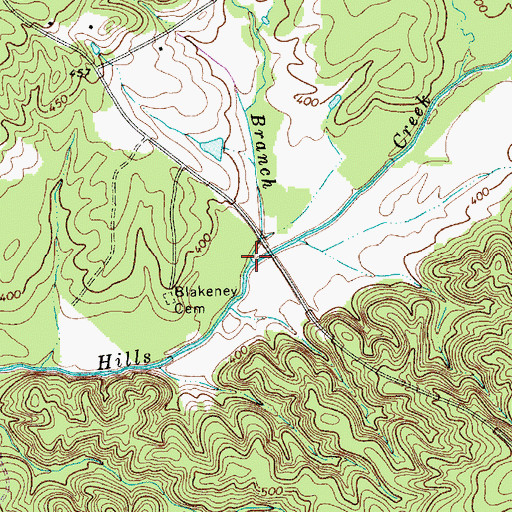 Topographic Map of Cow Head Branch, SC