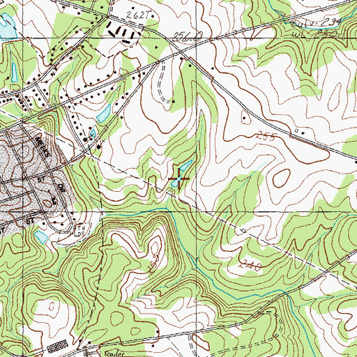Topographic Map of Cox Ponds, SC