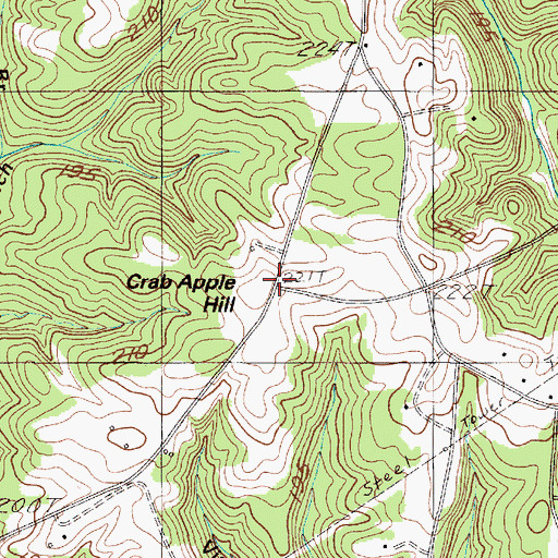 Topographic Map of Crab Apple Hill, SC
