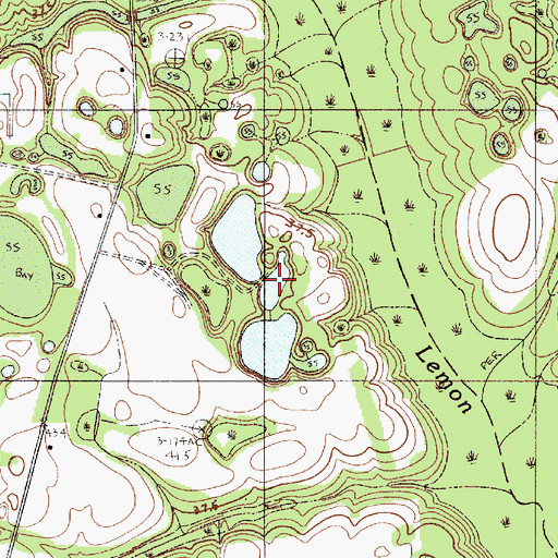 Topographic Map of Crooked Pond, SC
