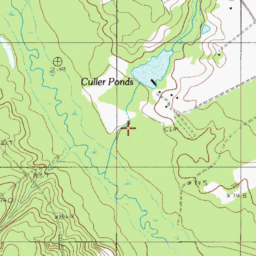 Topographic Map of Culler Ponds, SC