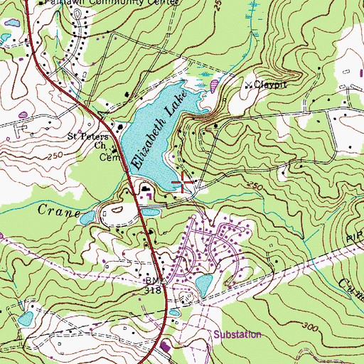 Topographic Map of Cumbess Creek, SC