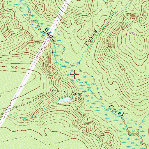 Topographic Map of Curry Branch, SC