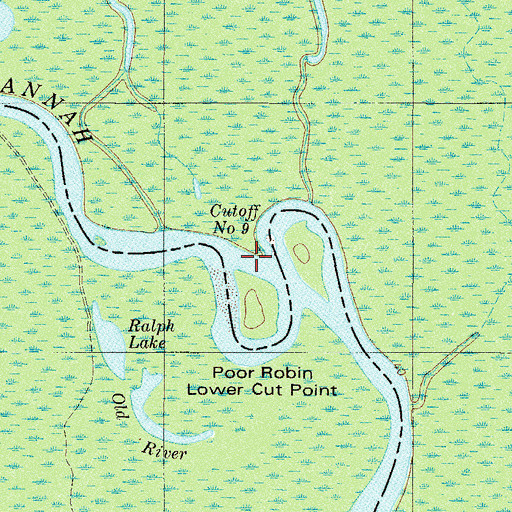 Topographic Map of Cutoff Number Nine, SC
