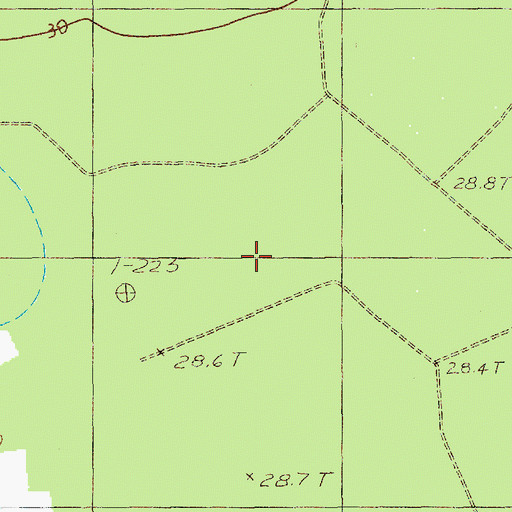 Topographic Map of Cypress Bay, SC
