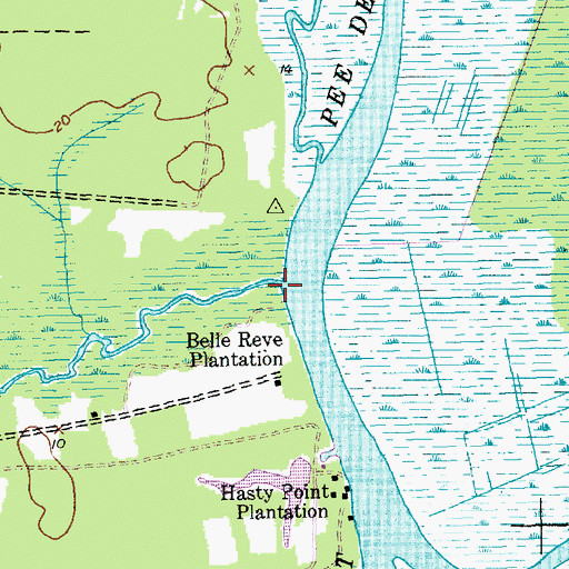 Topographic Map of Cypress Creek, SC