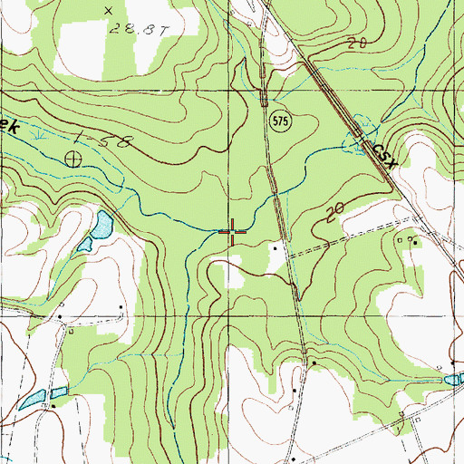 Topographic Map of Cypress Creek, SC