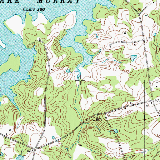 Topographic Map of Dailey Creek, SC