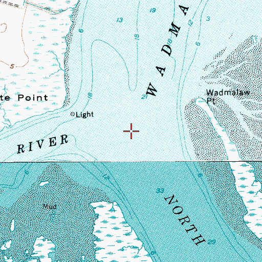 Topographic Map of Dawho River, SC