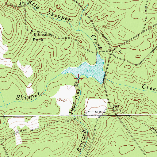Topographic Map of Dead Pine Branch, SC