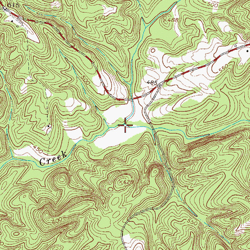 Topographic Map of Deal Creek, SC
