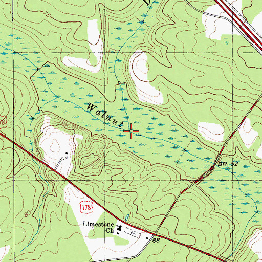 Topographic Map of Deep Branch, SC