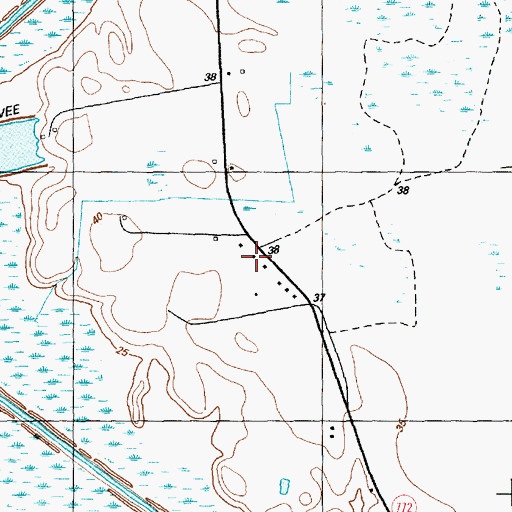 Topographic Map of Deep Branch School, SC