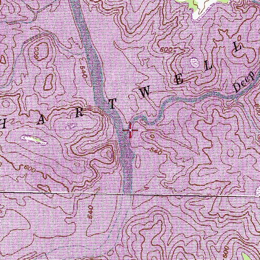 Topographic Map of Deep Creek, SC