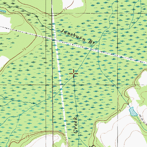 Topographic Map of Deep Creek, SC