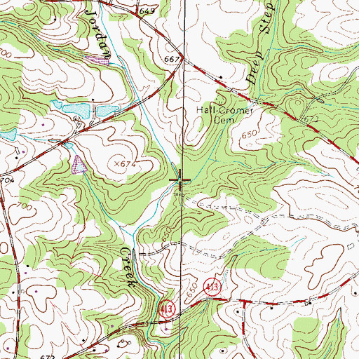 Topographic Map of Deep Step Creek, SC