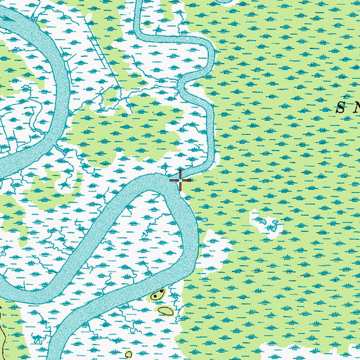 Topographic Map of Deer Creek, SC