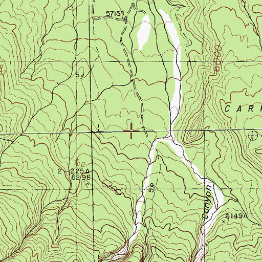 Topographic Map of Teec Nos Pos Canyon, AZ