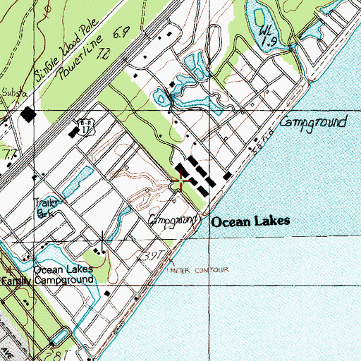 Topographic Map of Dick Pond, SC