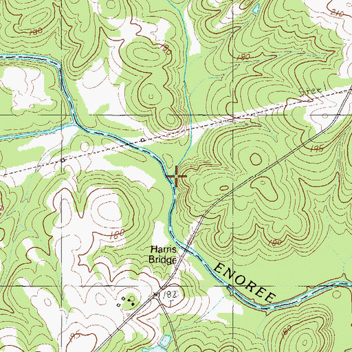 Topographic Map of Dildine Creek, SC