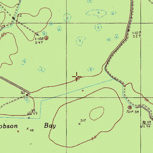 Topographic Map of Dobson Bay, SC