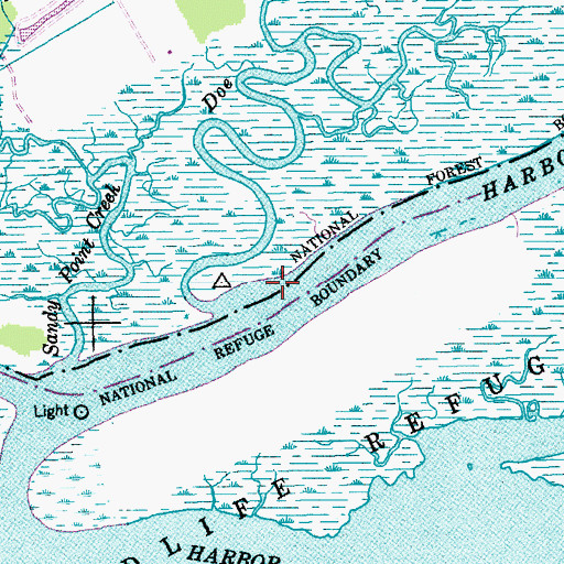 Topographic Map of Doe Hall Creek, SC