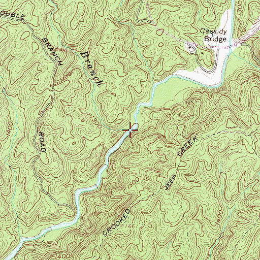 Topographic Map of Double Branch, SC