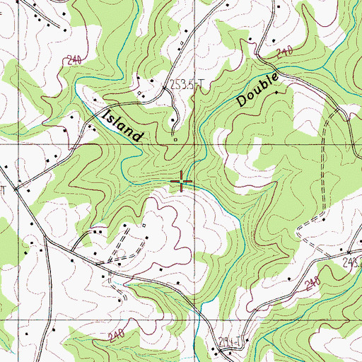 Topographic Map of Double Branch, SC
