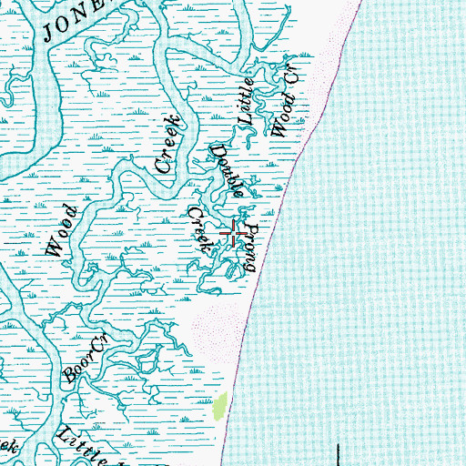 Topographic Map of Double Prong Creek, SC