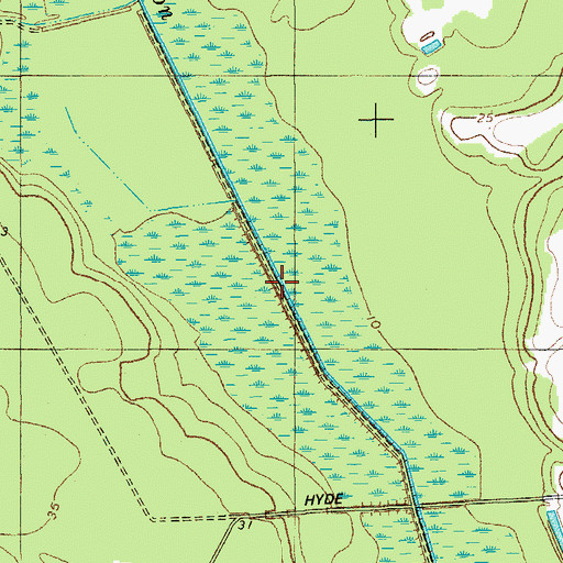 Topographic Map of Drayton Swamp, SC