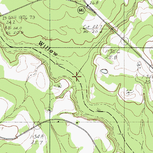 Topographic Map of Dry Branch, SC