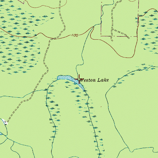 Topographic Map of Dry Branch, SC