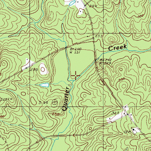 Topographic Map of Dry Branch, SC