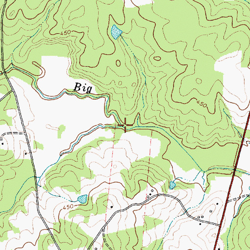 Topographic Map of Dry Creek, SC