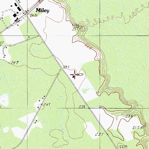 Topographic Map of Dry Swamp School, SC