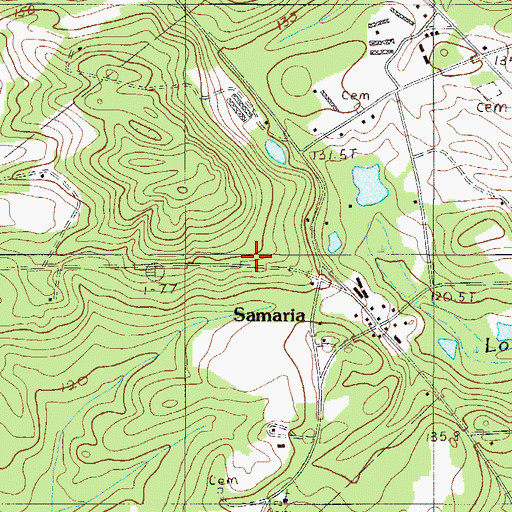 Topographic Map of Duffy School, SC