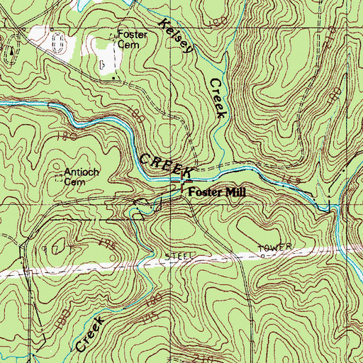Topographic Map of Dugan Creek, SC